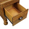 NicBex Modern Rectangle Coffee Table Set of 3 with Wood Gourd Shaped Legs and Drawers for Living Room - 4 of 4