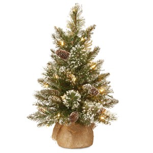 National Tree Company Pre-lit Glittery Bristle Artificial Christmas Tree - 1 of 3
