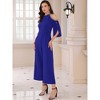INSPIRE CHIC Women's Halter Sequin Cold Shoulder Split Sleeve Cocktail Wide Leg Jumpsuits - 2 of 4