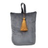 Evideco French Home Goods Velvet Fabric Weighted Door Stop – 2.3 lbs with Tassel Accent, Decorative & Functional – Easy Placement with Handle - 2 of 4