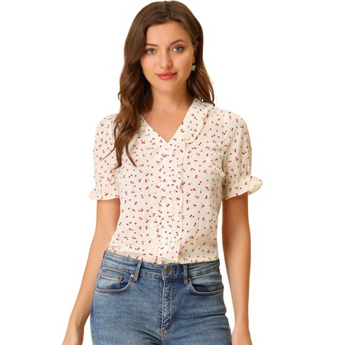 Womens summer peasant sales tops