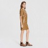 Women's Short Sleeve Faux Leather Mini Shift Dress - A New Day™ - 3 of 4