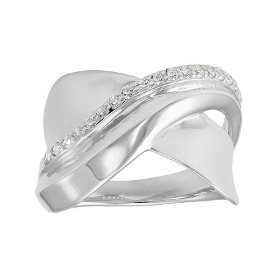 Silpada 'Gentle Frost' Sterling Silver White Cubic Zirconia Ring