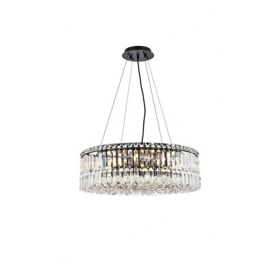 Elegant Lighting Maxime 12 - Light Chandelier in  Black