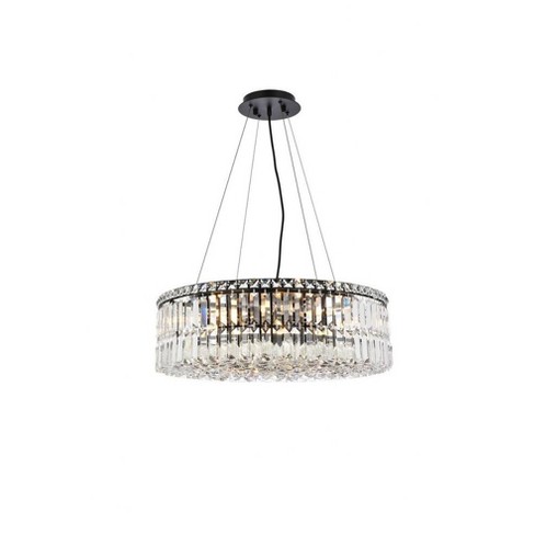 Elegant Lighting Maxime 12 - Light Chandelier in  Black - image 1 of 3