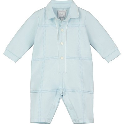 Boy's ' Checker Stitched Romper - Emile et Rose