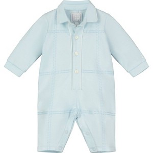 Boy's ' Checker Stitched Romper - Emile et Rose - 1 of 4