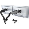 Dual Monitor Arm for Desk Black Dual Monitor Stand For Desk Adjustable Arms for 2 Monitors Uncaged Ergonomics - 4 of 4