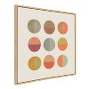 Kate & Laurel All Things Decor 30"x30" Sylvie Sunset Circles Framed Canvas Wall Art: Carey Copeland Design - 2 of 4