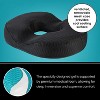 Healthy Spirit Gel Donut Lifting Cushion for Tailbone Hemorrhoid Coccyx Sciatica Pregnancy Pillow Cushion, Black - 2 of 4