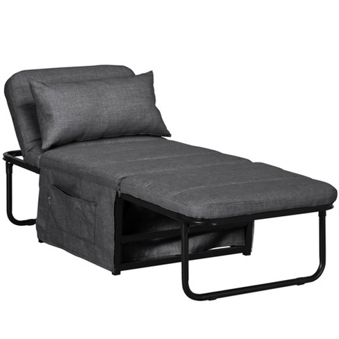 Extra-Thick Padded Backrest and Seat Cushion Sofa Chairs - Black