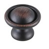 Elegant Lighting Kadea 1.2" Diameter Oil-rubbed Bronze Mushroom Knob Multipack (Set of 10) - 4 of 4