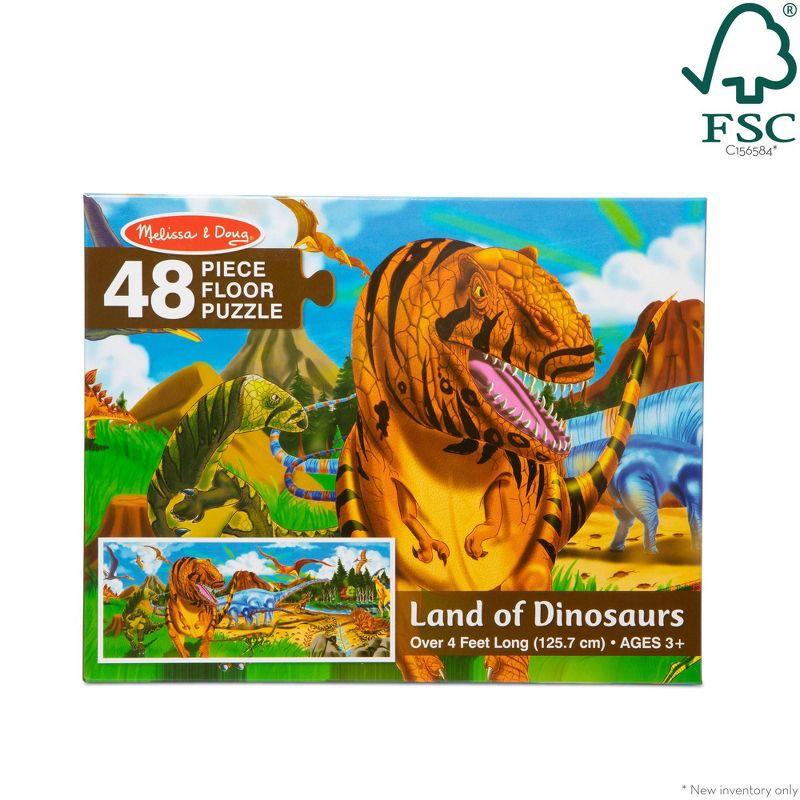 Melissa And Doug Land Of Dinosaurs Floor Puzzle 48pc, 4 of 11