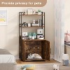 48.5''H Cat Litter Box, Enclosure with 3 Shelves, 2-in-1 Hidden Cat Litter Box Enclosure with Shelf, Tall Cat Cabinet Hidden Litter Box Furniture - 3 of 4
