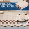 Area Rug Large Living Room Scalloped Rug Non Slip Low Pile Bedroom Throw Carpet Soft Modern Bordered Dining Room Rug Stain Resistant Boho Carpet - 4 of 4