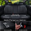 Coverado Car Seat Covers Full Set Faux Leather Seat Protectors 5 Seats - 4 of 4