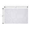 Knightsbridge Arch Bath Rug Cotton Non Skid Back, White - 2 of 4