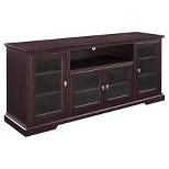 Glass Door Traditional Highboy TV Stand for TVs up to 80" - Saracina Home