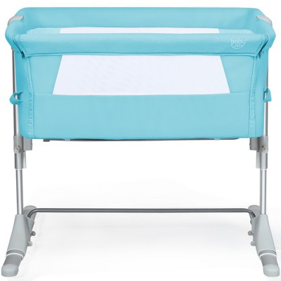Image of Costway Portable Baby Bed Side Sleeper Infant Travel Bassinet Crib W/Carrying Bag Green