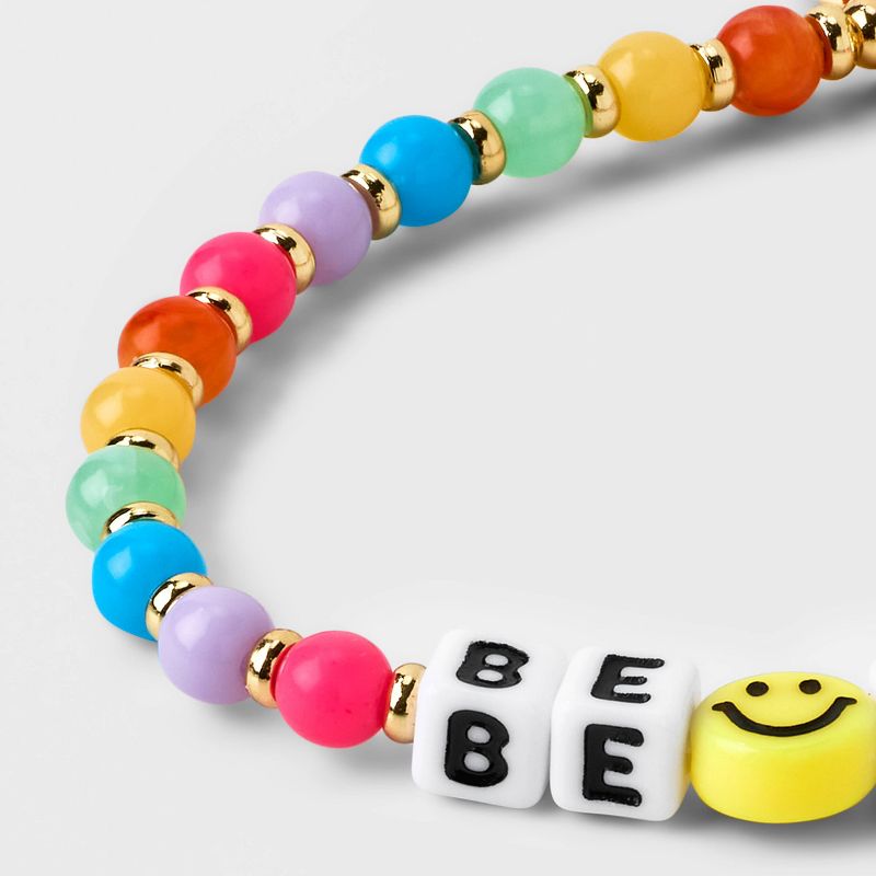 Little Words Project Be Happy Beaded Bracelet, 5 of 6