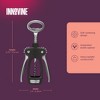 Innovine Double Lever Corkscrew, Ergonomic Winged Wine Opener with Non-stick Worm, Durable and Easy to Use, Perfect for Home Bar, Set of 1, Graphite - 3 of 4