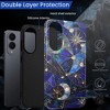 BONGEEK Case Compatible with Samsung Galaxy S25 Edge,Scratch Resistant Hybrid 2-Layer Hard Shell Bright Phone Case,Celestial Starry Night Moon Stars - 4 of 4