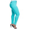 YMI Women's Hyper Stretch Mid-Rise 5 Pocket Slim Fit Skinny Jeans - 3 of 4