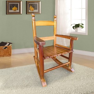 Children's rocking oak chair- Indoor or Outdoor -Suitable for kids-Durable - 1 of 4