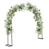 Garden Arch Trellis for Climbing Plants,9.8'x7.2' Metal Garden Arbor with Base,Outdoor Metal Wedding Arches for Party Decoration - 4 of 4