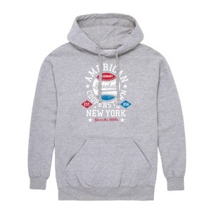 Men's - Instant Message - American Baseball Cooperstown Graphic Fleece Pullover Hoodie - 1 of 4