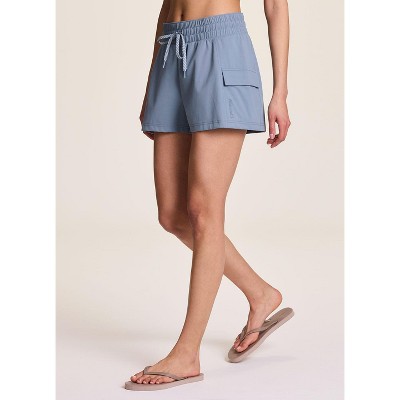 Avalanche Women's Lightweight Silky Soft Jersey Hiking Cargo Short with Drawstring Waistband