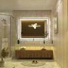 Apmir Super Bright Front & Back LED Lighted Anti-Fog Aluminum Alloy Framed Tempered Glass Bathroom/Vanity Mirror with ETL & 3-Year Warranty - 2 of 4