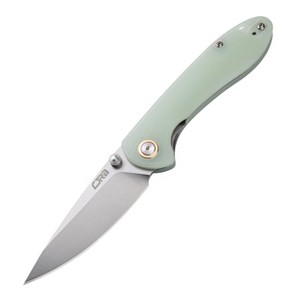 CJRB Small Feldspar Folding Pocket Knife with Clip, Liner Lock, 3.2 Inch Drop Point Blade, G10 Handle - 1 of 4