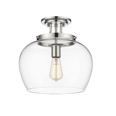 Z-Lite Joliet 1 - Light Semi-Flush Mount in  Chrome