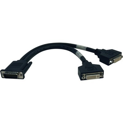 Tripp Lite 1ft DMS-59 Graphics Card to Dual DVI Splitter Y Cable M/Fx2 - (M to 2x DVI-I F) 1-ft.