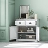 Costway Kitchen Buffet Storage Cabinet with 2 Doors 2 Storage Drawers Anti-toppling Design - 4 of 4