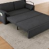 NicBex Modern Pull Out Sofa Bed Velvet Convertible Sleeper Sofa with Storage Pockets and Swivel Phone Stand for Living Room - 4 of 4