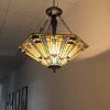 Chloe Lighting Kinsey Tiffany-Style 3 Light Mission Large Inverted Ceiling Pendant 24`` Shade - 4 of 4