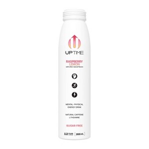 UPTIME Raspberry Lemon Sugar Free Energy Drink - 12 fl oz Bottle - 1 of 3