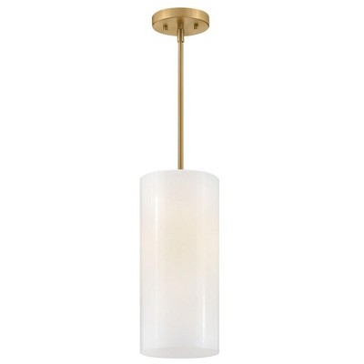 Lark Lane 1 - Light Pendant in  Lacquered Brass/Cased Opal