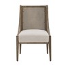 Set of 2 Boise Antique Gray Oak Cane Accent Chairs Gray - Inspire Q - 4 of 4