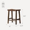 Maven Lane Noah Backless Counter Stool with Faux Leather 25" - 2 of 4