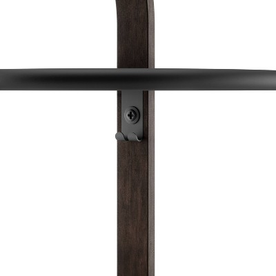 Bellwood Modern Round Wood & Metal Storage Side Table