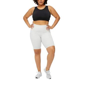 Tomboyx Workout Leggings, 7/8 Length High Waisted Active Yoga Pants With  Pockets For Women, Plus Size Inclusive (xs-6x) Fog X Large : Target