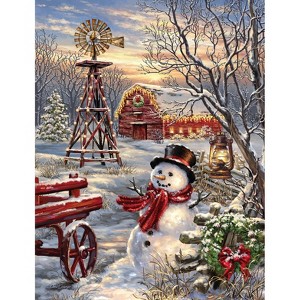 Winter Windmill 500 Piece Jigsaw Puzzle for Adults - 1 of 4