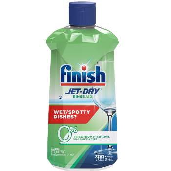 Finish Green Apple Jet-Dry Rinse Aid Dishwasher and Drying Agent - 32 fl oz