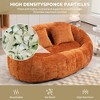 59.06" Chenille High Back Lazy Sofa Bean Bag Chair Lounger with Foam Filling, Durable Soft Cushion, Indoor & Outdoor Accent Floor Chair - 3 of 4