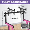 Refurbished Liquid Stands 2 Tier Keyboard Stand Attachment - Adjustable Piano Stand for 54, 88 Key - Double Extender for Square Tube Z Style Stands - 2 of 4
