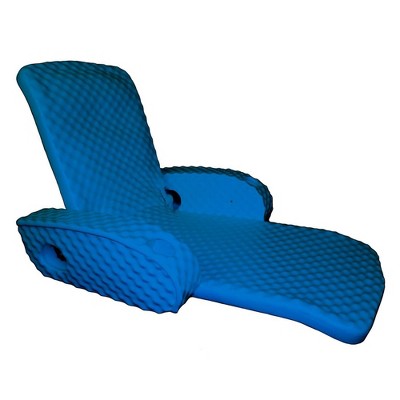 TRC Recreation Super Soft Portable Floating Swimming Pool Water Lounger Comfortable Adjustable Recliner Chair with 2 Armrest Cup Holders