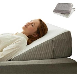 BAFODE Wedge Pillow for Sleeping, Elevated Support Bed Wedge Pillow, Breathable Triangle Pillow Wedge Post Surgery with Washable Covers - 1 of 1